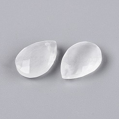 キャッツアイペンダント  ティアドロップチャーム  多面カット  透明  17.5~18.5x12.5~13.5x5~6.5mm  穴：0.9~1.6mm&nbsp;G-N362-13T