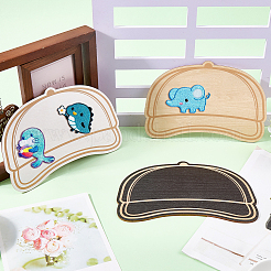 3Pcs 3 Colors MDF Hat Templates&nbsp;DIY-CN0003-35