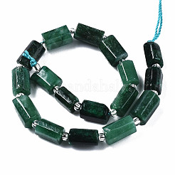 天然フクサイトビーズ連売り  シードビーズで  ファセット列  9~14x5~7x5~6mm  穴：1.2mm  約15~17個/連  7.09インチ（18cm）&nbsp;X-G-S376-011-1