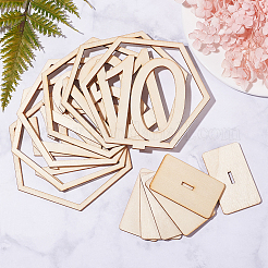 Wood Table Numbers Cards&nbsp;AJEW-PH0016-59