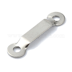 変色しない201ステンレススチールコネクタチャーム  矩形リンク  ステンレス鋼色  5x20.5x1mm  穴：1.8mm&nbsp;STAS-C097-49P