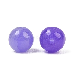 天然ミャンマー翡翠 ビルマ翡翠ビーズ  染め  スムーズなラウンド  青紫色  8mm  穴：1.2mm&nbsp;GG-CBAC08B-05C-01