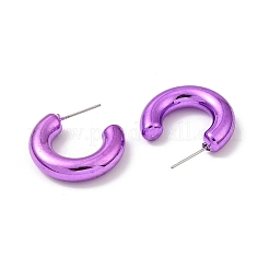 Ring Acrylic Stud Earrings&nbsp;EJEW-P251-36