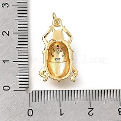 Brass Micro Pave Cubic Zirconia Pendants&nbsp;KK-D431-074B-02