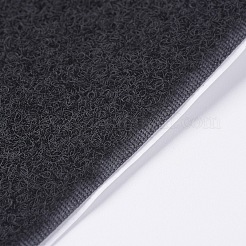 ナイロンマジックテープ  粘着フックとループテープ  ブラック  11cm  150cmの粘着フックと150cmのループ。&nbsp;X-FIND-WH0014-01