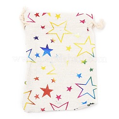 Christmas Theme Cotton Fabric Cloth Bag&nbsp;LS-ABAG-H104-B14