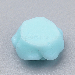 樹脂カボション  花バラ  ライトブルー  10x5mm  ボトム：7~8mm&nbsp;CRES-Q197-29M