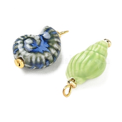20Pcs 10 Styles Handmade Porcelain Pendants&nbsp;PALLOY-HS00033