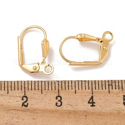 Brass Leverback Earring Findings&nbsp;KK-H503-23G