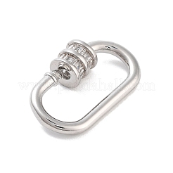 Brass Micro Pave Cubic Zirconia Keychain Rings&nbsp;KK-M293-50P