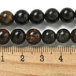 天然金雲母ビーズ連売り  ラウンド  8mm  穴：1.2mm  約51個/連  15.87''（40.3センチメートル）&nbsp;G-P546-A01-03