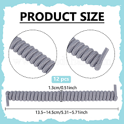 Polyester & Rubber Latex Thread Spring Shoelaces&nbsp;DIY-WH0723-030B