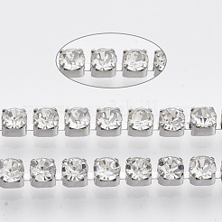 304 Stainless Steel Rhinestone Strass Chains&nbsp;CHS-R012-B-01