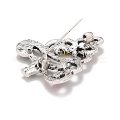 Colorful Rhinestone Christmas Tree Brooch&nbsp;JEWB-A004-05AS