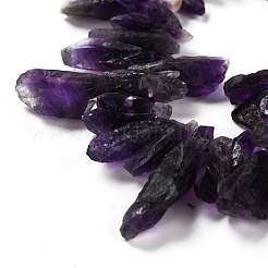 Rough Raw Natural Amethyst Beads Strands&nbsp;G-G010-12