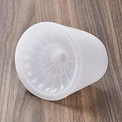 DIYキャンドルシリコンモールド  キャンドル作り用  コラム  ホワイト  9x5.2cm  内径：5.8のCM&nbsp;AJEW-M227-02E