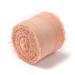ポリエステルシフォンリボン  DIY ジュエリー作成用のローエッジリボン  ギフト包装  ダークサーモン  1-1/2インチ（38mm）  約7.11ヤード（6.5m）/ロール&nbsp;HULI-PW0002-053F
