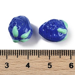 手作りランプワークビーズ連  苺  藤紫色  13~14x11.5~12x10~10.5mm  穴：1.2mm  約30個/連  15.55''（39.5センチメートル）&nbsp;LAMP-I027-10H