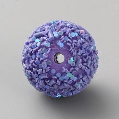 Opaque Acrylic Glitter Beads&nbsp;LS-FIND-CJC0010-111A-14