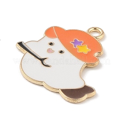 Halloween Alloy Enamel Pendants&nbsp;ENAM-Z010-18KCG