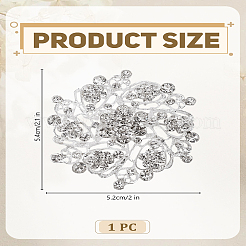 1Pc Rhinestone Flower Brooch Pin&nbsp;JEWB-LP0004-02