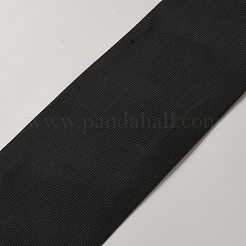 フラットゴムひも  幅広の伸縮性バンド  ブラック  120mm&nbsp;EC-WH20001-02C-01