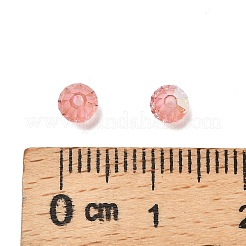 プレシオサ®クリスタルビーズ  チェコクリスタル  双円錐形(451 69 302 ロンデル)  70030 200 ローズピーチ アブ  4mm  穴：0.8mm&nbsp;Y-PRC-BA4-70030-200