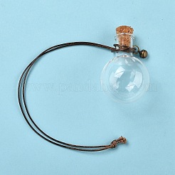 Ball-shaped Glass Cork Bottles Ornament&nbsp;LS-GLAA-D002-08