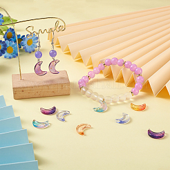 108Pcs 6 Colors Transparent Glass Charms&nbsp;GLAA-BT0001-04
