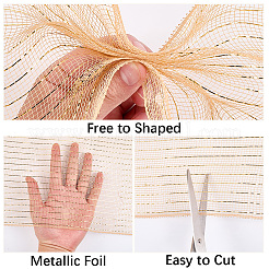 PP Christmas Poly Mesh Ribbon Rolls for DIY Christmas Projects Wreaths Party Decorations Packaging Crafts&nbsp;AJEW-WH20006-134C