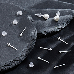 6 Pairs Hypoallergenic Bioceramics Zirconia Ceramic Earring Settings&nbsp;FIND-BBC0003-67