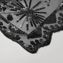 Moon Star Detachable Polyester Sequin Shawl&nbsp;AJEW-WH20072-44C