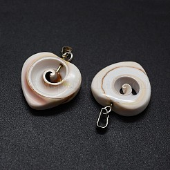 Natural Shiva Eye Shell Pendants&nbsp;X-SSHEL-E564-19P