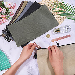 6Pcs 6 Colors Multipurpose Nylon Oxford Fabric Clutch Bags with Alloy Zipper&nbsp;ABAG-GL0001-04