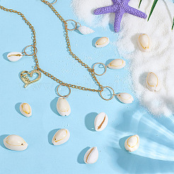 100Pcs 2 Styles Natural Cowrie Shell Pendants&nbsp;BSHE-ME0001-06