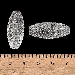透明なアクリルビーズ  バレル  透明  29x12mm  穴：3mm  約191個/500g&nbsp;TACR-G048-16