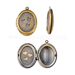 Brass Locket Pendants&nbsp;KK-MSMC002-M6