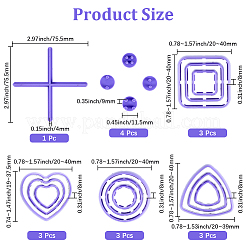 17Pcs ABS Plastic Buttons Toolkit Set&nbsp;TOOL-CP0001-54
