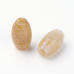 Natural Myanmar Jade/Burmese Jade European Beads&nbsp;G-E418-07