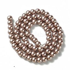 Eco-Friendly Dyed Glass Pearl Round Beads Strands&nbsp;HY-A008-6mm-RB046