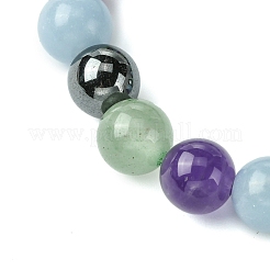 12Pcs 12 Styles Constellation Mixed Gemstone Round Beaded Stretch Bracelet Sets&nbsp;BJEW-JB10910