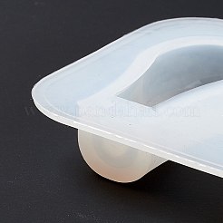 DIYドロップハンドルシリコンモールド  レジン型  UVレジン用  エポキシ樹脂ミニカトラリークラフト作り  ホワイト  86x142x18mm  穴：6mm  内径：53x26mm&nbsp;DIY-C055-03