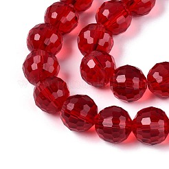Transparent Glass Bead Strands&nbsp;GLAA-R095-10mm-38
