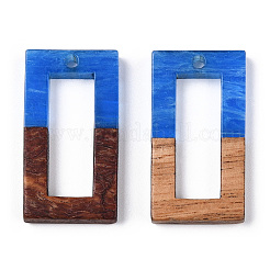 Transparent Resin & Walnut Wood Pendants&nbsp;RESI-ZX017-31