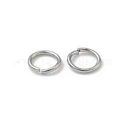 変色しにくい304ステンレススチール製オープン丸カン  ラウンド  ステンレス鋼色  20ゲージ  6x0.8mm  内径：4.4mm  約320個/20g&nbsp;X-STAS-Q186-02-6x0.8mm
