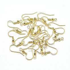 Brass Earring Hooks&nbsp;X-KK-T032-006G