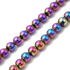 Electroplate Synthetic Non-magnetic Hematite Beads Strands&nbsp;G-E602-04