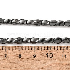 Grade AA Magnetic Synthetic Hematite Twist Bead Strands&nbsp;G-G644-A-09