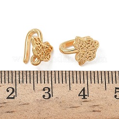 Brass Hoop Clasps&nbsp;KK-Z136-57A-G