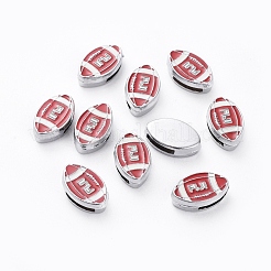 Zinc Alloy Slide Charms&nbsp;ENAM-WH0047-20